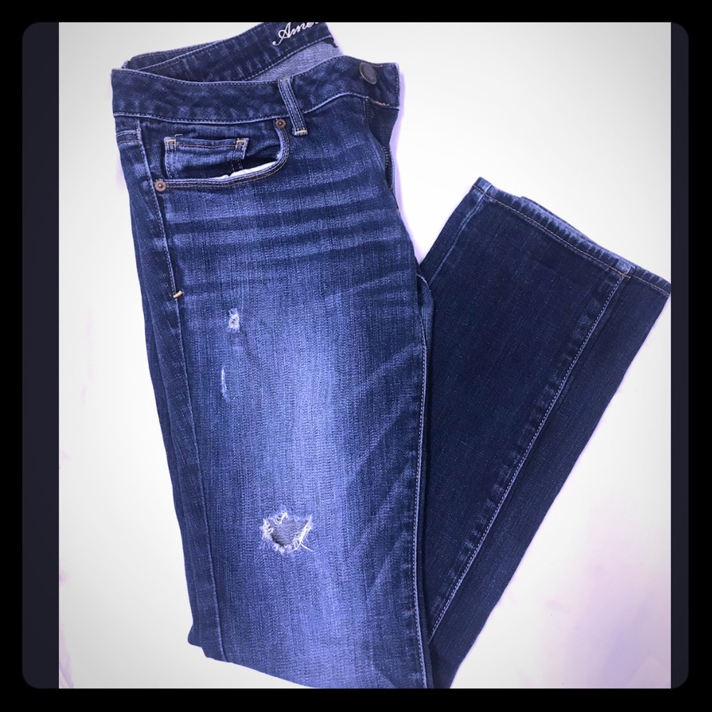 American Eagle, denim, distressed jeans